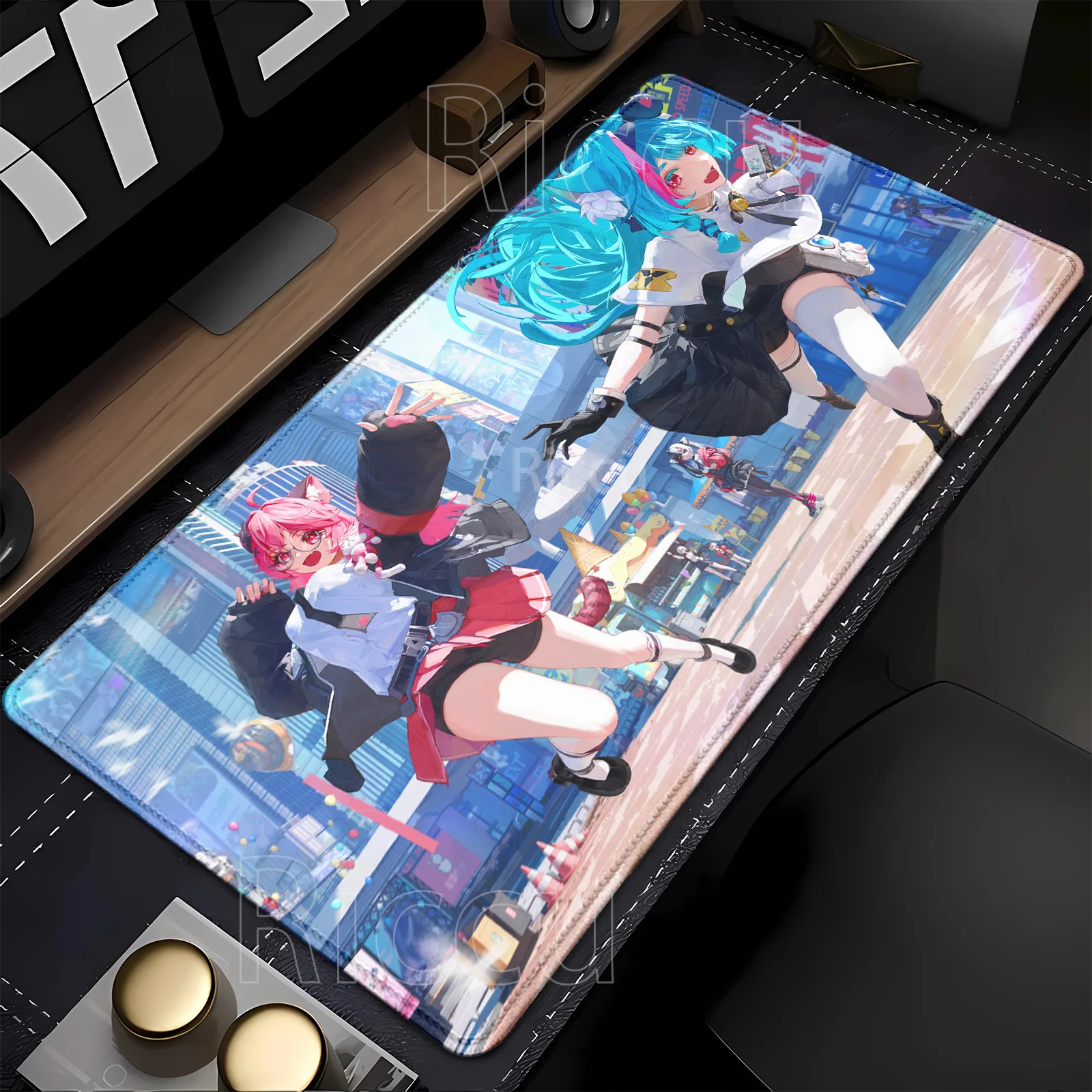 Neverness to Everness HD-Druck-Mauspad, XXL-Gaming-Tastatur-Mauspad, Büro, Computer, Anime, Gamer, Overlock, 400 x 900 mm, Schreibtischunterlage
