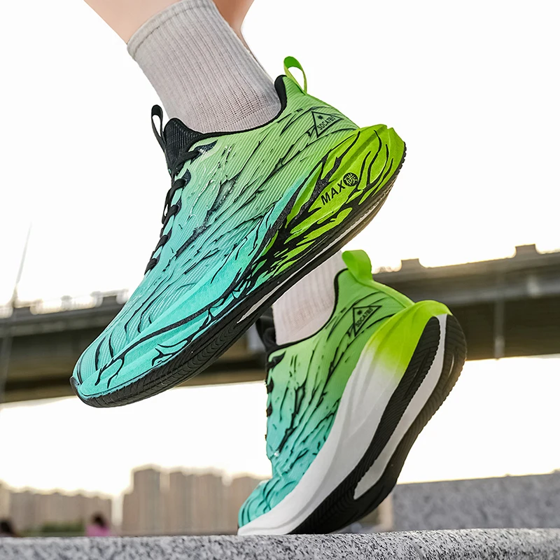 Scarpe da corsa sportive da uomo Sneakers Maratona Leggere Traspiranti Comode Scarpe da ginnastica per allenamento atletico da donna Suola morbida Cuscino d'aria