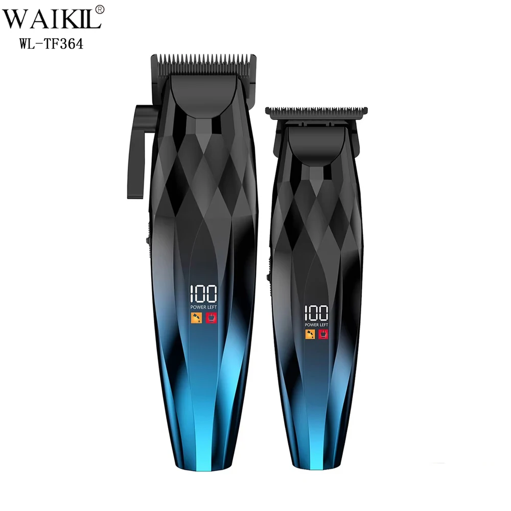 

Adjustable Cordless Professional T-blade Trimmer Barber Hair Cut Machine Rechargeable Electric Hair Clippers for Men