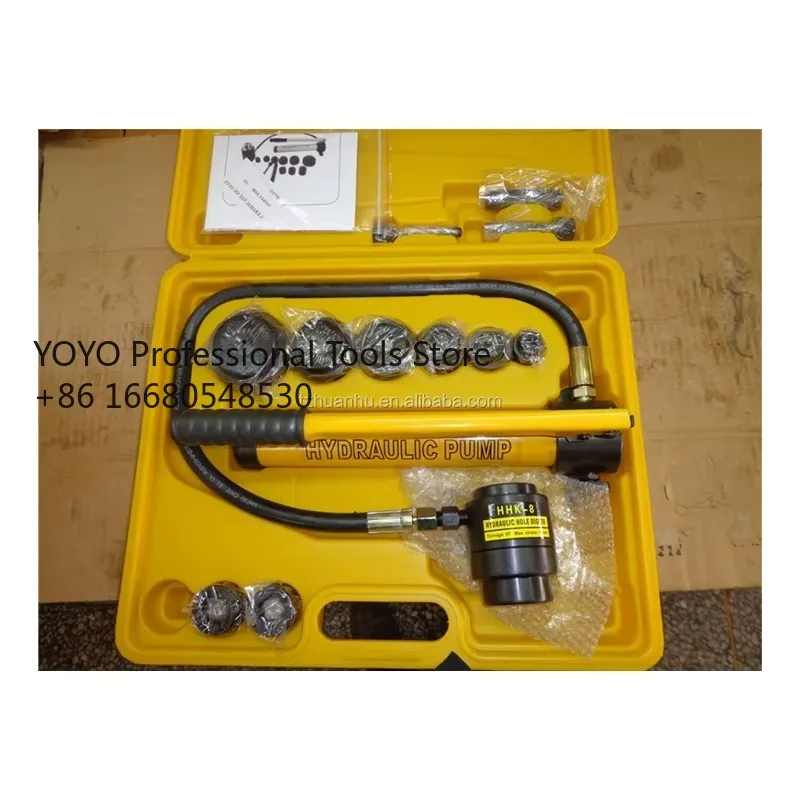 Kit de Herramientas Hidráulicas HHK-8 de 22W para Obras de Construcción, Uso en Campo, Incluye Perforadoras, Trabajos de Mantenimiento, Kits de Bomba Manual