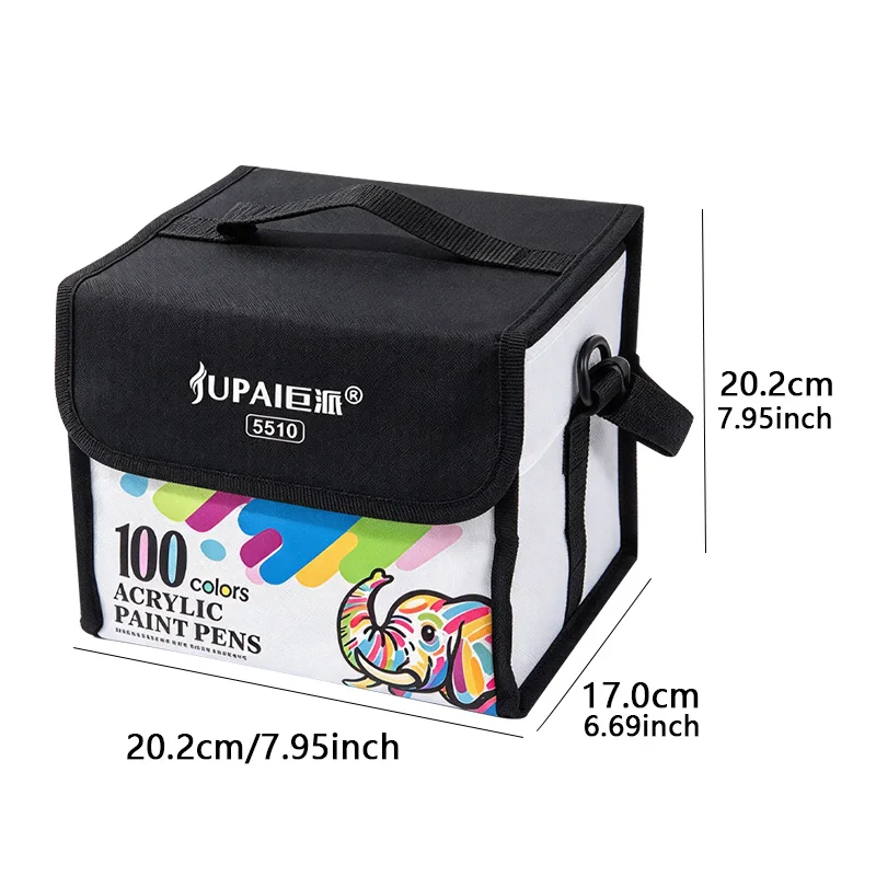 100 Colors Paint Markers with Storage Bag, Multi-surface DIY, Christmas & Halloween Crafts
