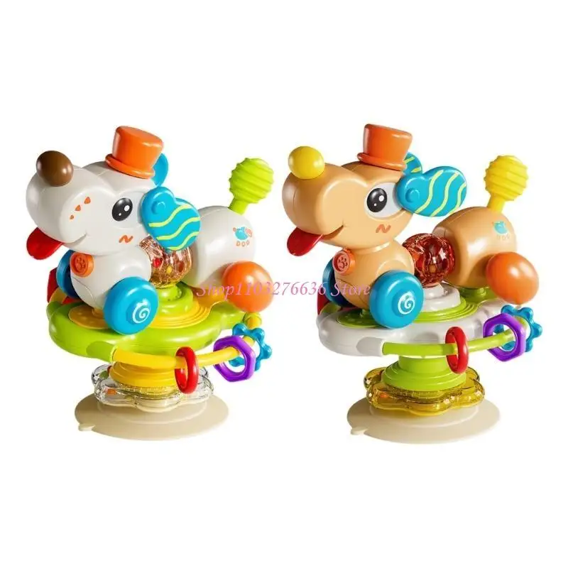 R6FDブライトカラードッグ吸引カップスピナーおもちゃベビーエデュケーションおもちゃ高級モータースキルおもちゃ