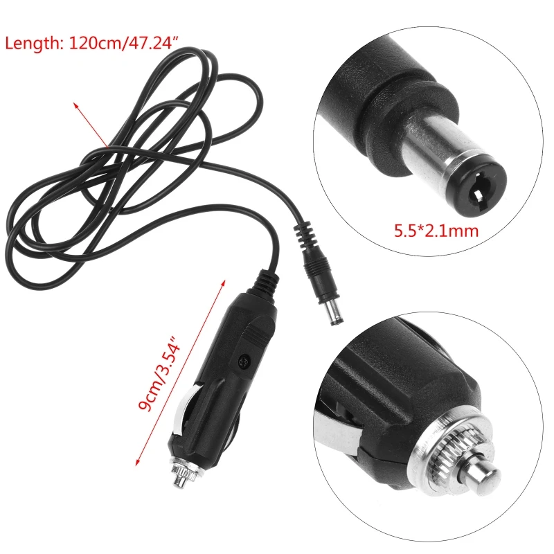 12V Heavy Duty per DC 5.5x2.1mm spina adattatore accendisigari cavo di alimentazione per auto Inverter pompa d\'aria tazza elettrica