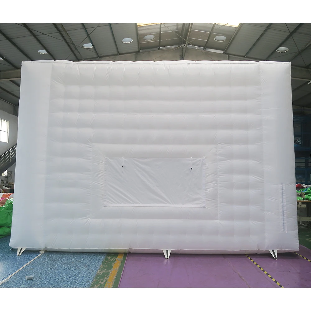 Fast Airการจัดส่ง,ยักษ์กลางแจ้ง 6x6M/8x6M/10x8M Inflatable Cubeเต็นท์,Inflatable Marquee,สีขาวInflatableงานแต่งงานเต็นท์