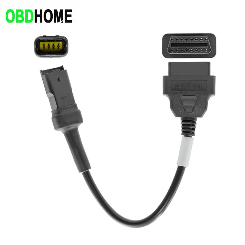 OBD Motorcycle Cable for Ducati 4 Pin Cable Diagnostic 4Pin To OBD2 16 Pin Adapter OBD2 Engine Fault Diagnosis Detection Plug