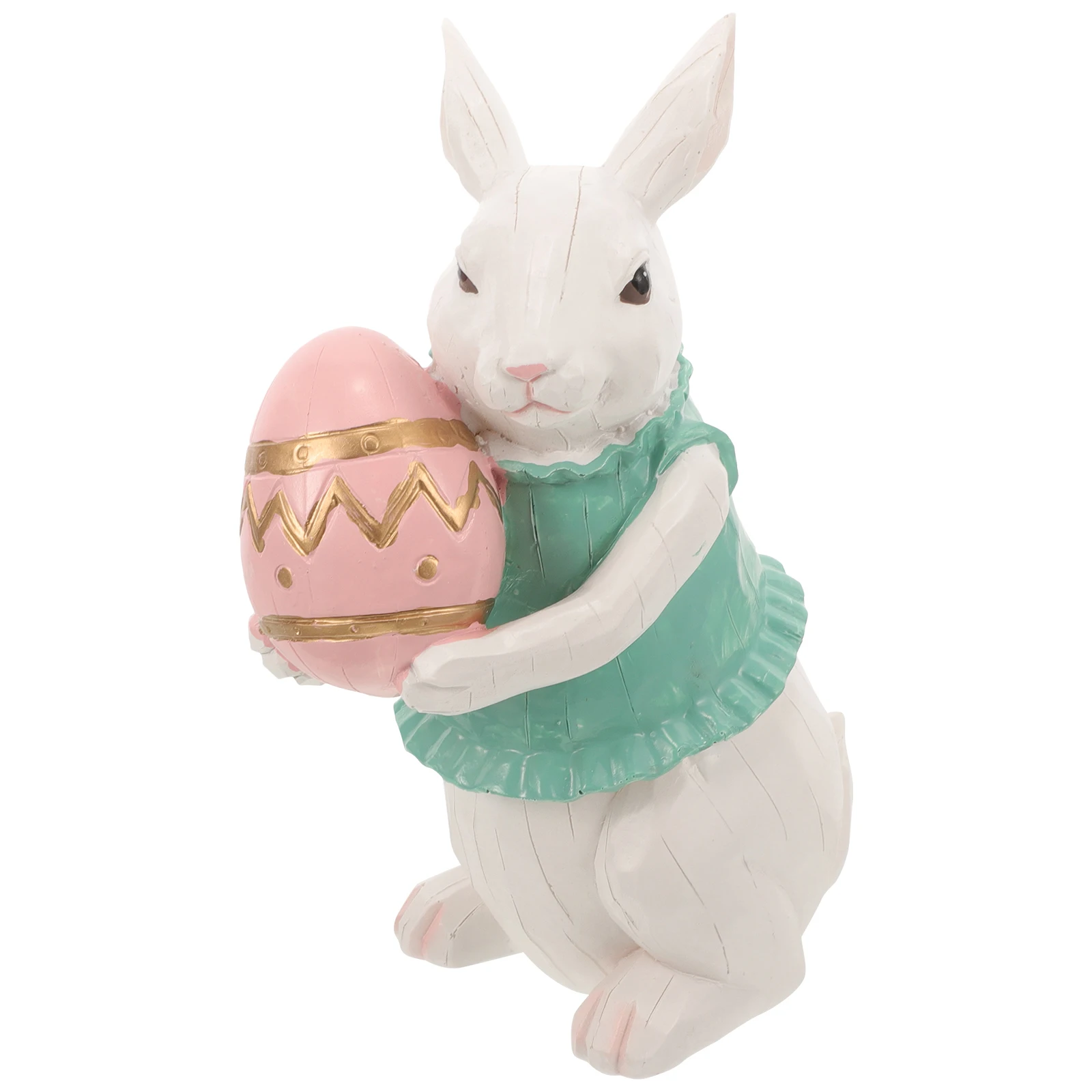 

Easter Bunny Ornaments Rabbit Statues Figurine Resin Mini Office Decorations Small Modeling Tabletop Landscape Crafts Home Gifts