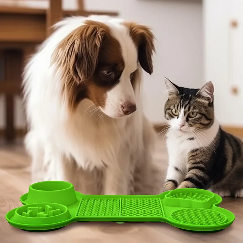 Slomo, Dog Slow Feeders Lick Mat, Boredom Anxiety Reducer; Perfect for Food, Treats, Yogurt, or Peanut Butter.