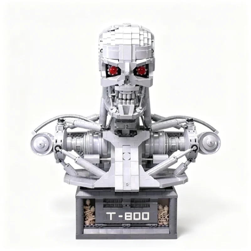 

3082PCS MOC Collectible Display T 800 Cyber Robot Bust Model DIY Creative Ideas Toy Assembly Puzzle Birthday Gift Bricks