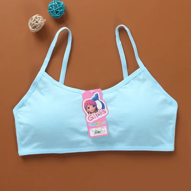 Cotton Kids Bras Teenage Underwear Training Bras For Kids Girls Children Puberty Young Small Bra For Teens