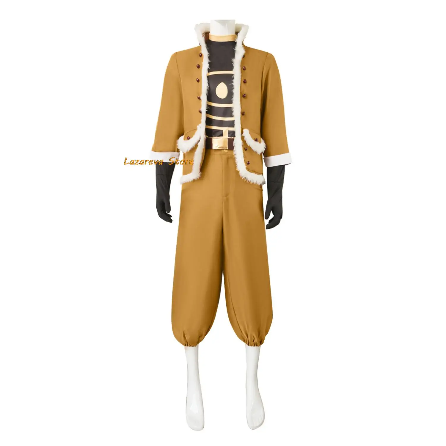Anime My Academia Hawks Cosplay Costume Wig Curry Color Fur Collar Coat Combats Adult Man Woman Halloween Carnival Suit