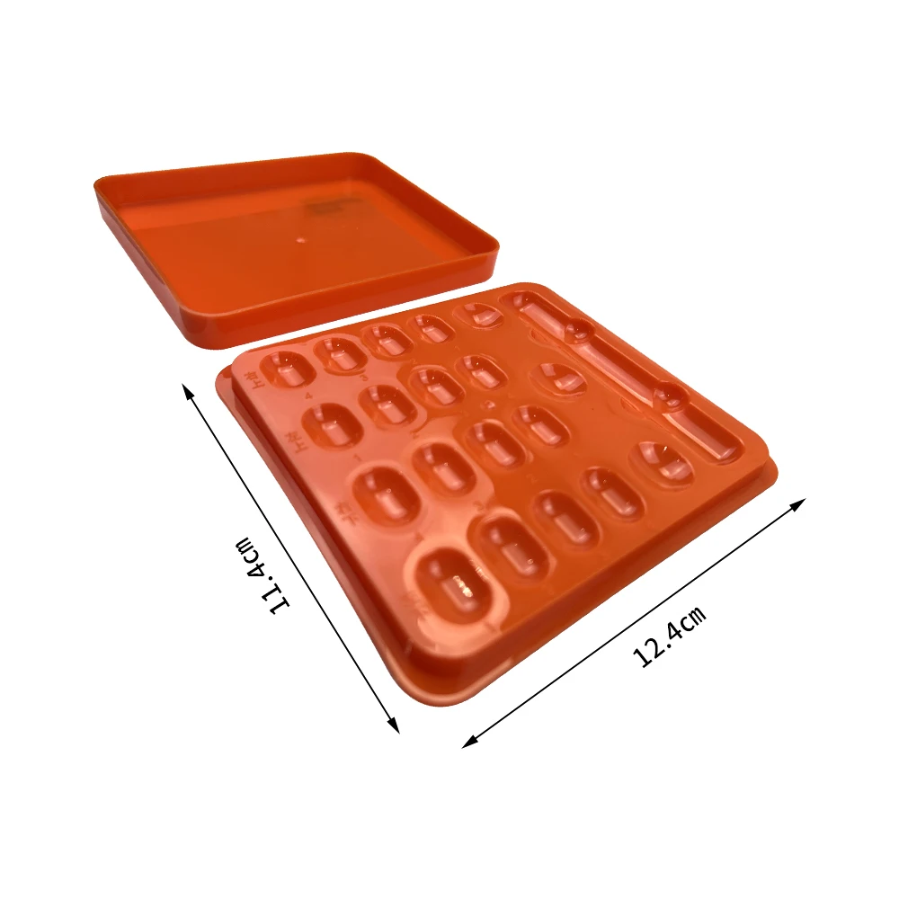 Dental Case Resin Shading Light-proof Shading Box Mixing Well Composite Protector Color Toning Case Dentistry Lab 19Holes