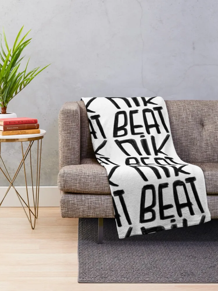 Beat Generation, Beatnik Throw Blanket Quilt For Decorative Sofa Large Shaggy Blankets