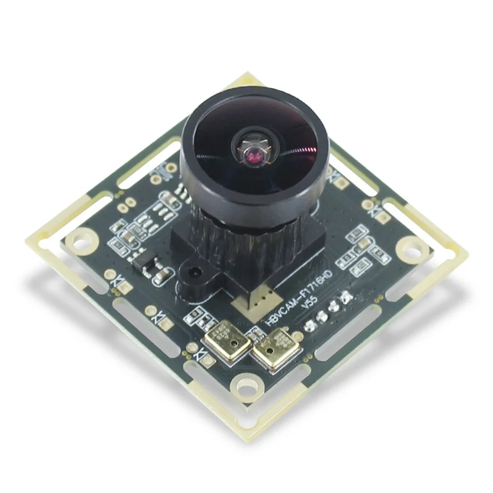 USB 1080P OV2710 Video Camera Module 2MP 130 Degree Wide-angle Lens Manual Focus Built-in Microphone MJPEG/YUY2 Webcam Board