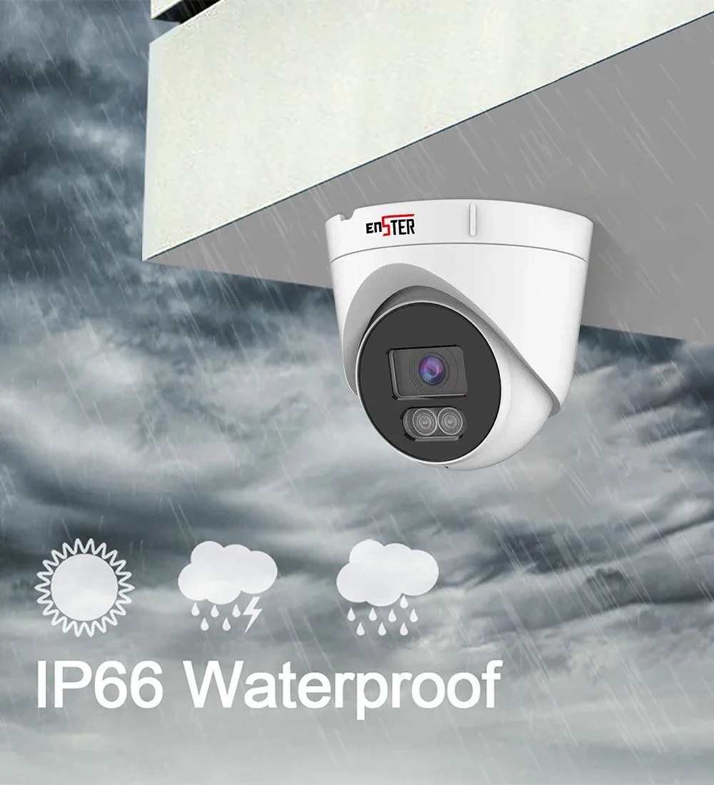ENSTER 3MP 5MP 8MP  Easy to Install  Night Vison  Outdoor Cctv  Camera  Dome POE  Kit