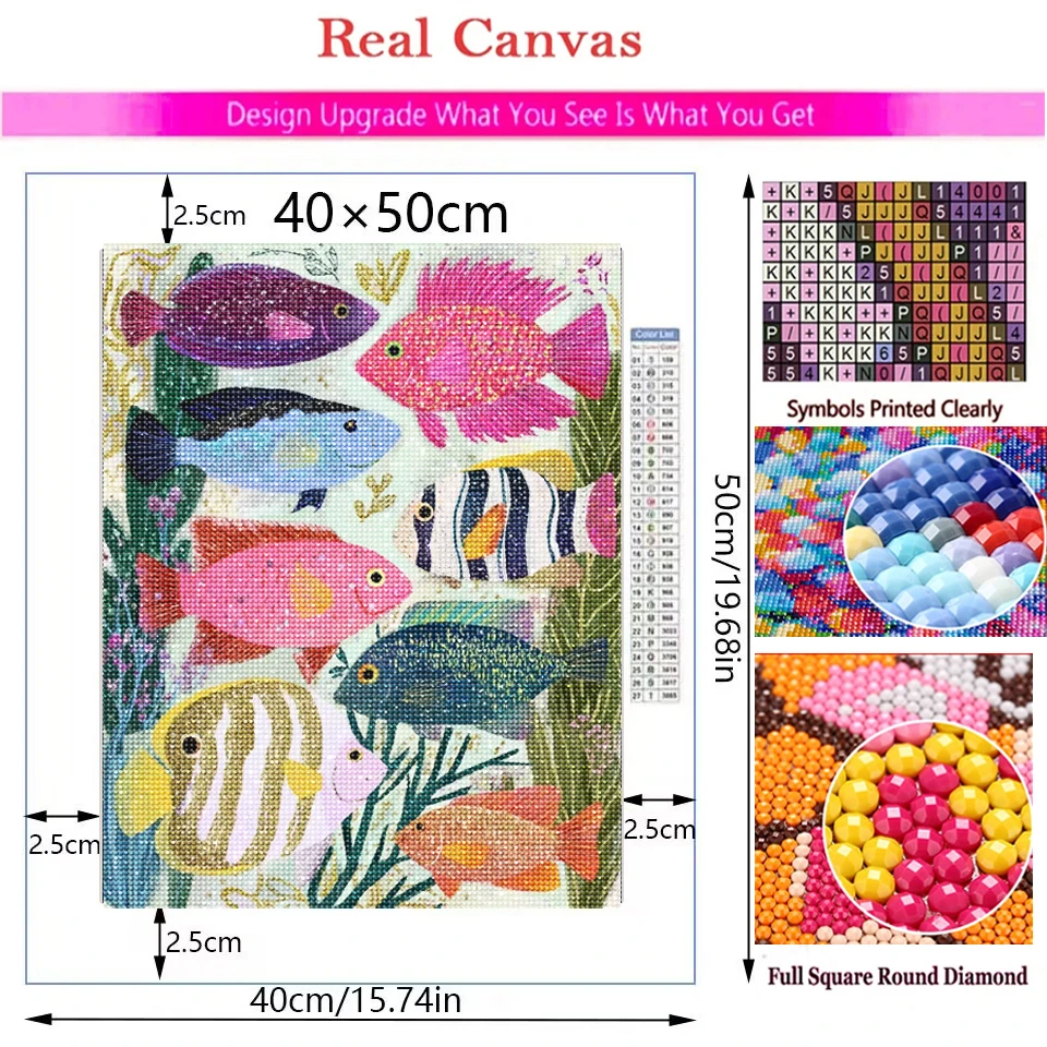 DIY 5D Diamond Painting Kit Em - đánh giá và giá Embroidery Fish