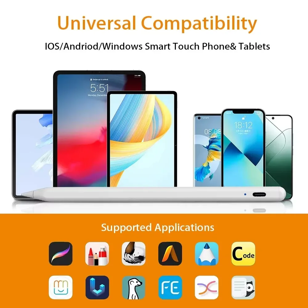 Universal Stylus Digital Display Pen For Tablet Touch Pen Cover for iPad Pencil Huawei Lenovo Samsung Xiaomi Redmi Honor Oppo