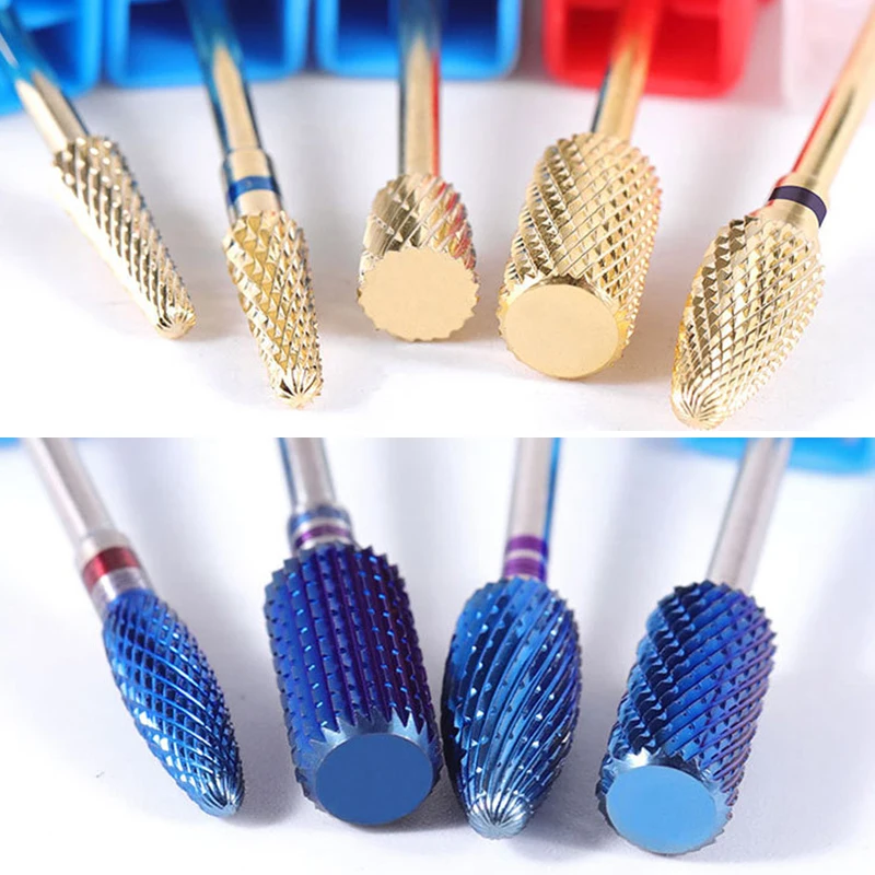 

Carbide Nail Drill Bit Nail Buffing Polish Grinding Head Gel Remove Nail Files Rotate Electric Milling Manicure Pedicure Tool