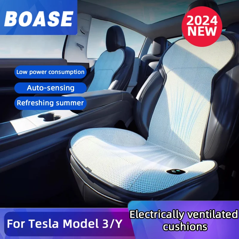 Pro tesla modelka 3 Y větrání Seat polštářek stejnosměrný 12V spacer auto léto hustý vzduch Seat polštářek postit se foukání větrání Seat coolin