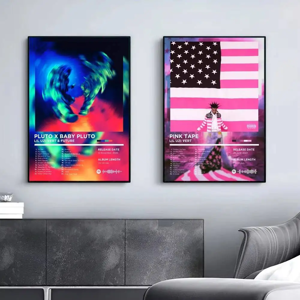 مغني الراب ليل عوزي فيرت ألبوم الموسيقى ملصق غرفة نوم ملصقات جدار غرفة المعيشة مدخل جدارية ديكور المنزل