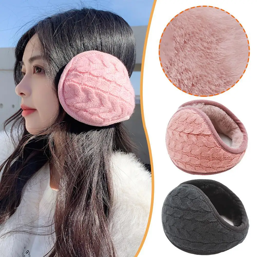 Winter Fleece Ear Warmers Muff Headband For Men Women Kids Ski Running Cycling Thick Lightweight Knitted Collapsible Ear Warmer