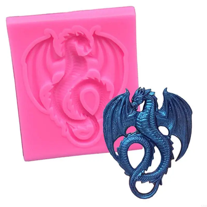RECTANGLE CINET DRAGON FAMIGLIA TEESTANZA PENDANTE MOLDA PER TAG BAGGI DA DAY N2UD