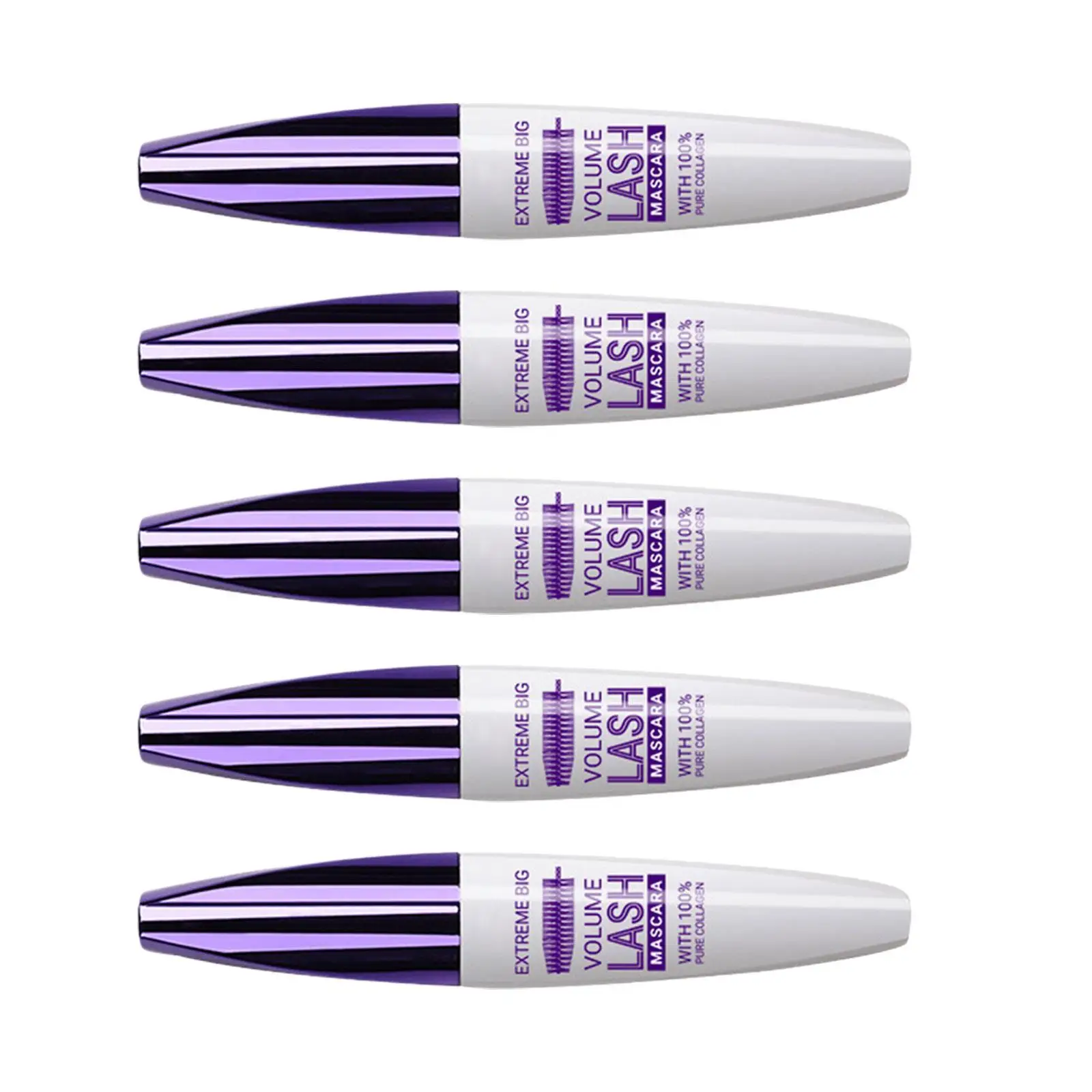 5D Voluminous Fiber Mascara Waterproof No Clumping Smudging All Day Exquisitely Full Lengthening and Thick Voluminous Eyelashes