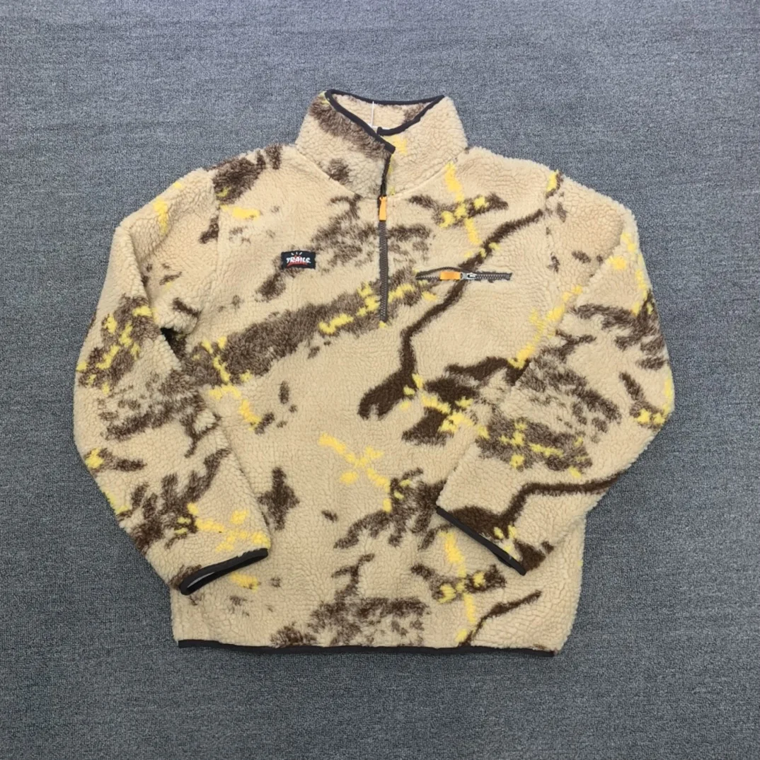 

Cactus Trails erpa ZipUp Camouflage Jaet Youth Casual Loose Fit Regular Length Lamb Velvet Jaet Outerwear Coat