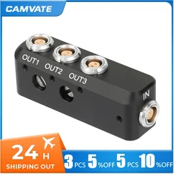 CAMVATE 1 Lemo 0B 2-Pin Female Converts To 3 Lemo 0B 2-pin Power Splitter Cable Adapter Distributor With 1/4