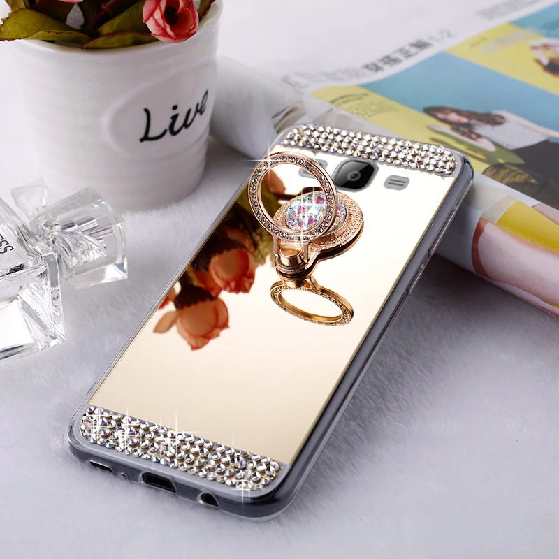 Luxury Diamond Mirror Soft Silicone Case for Samsung Galaxy S23 S24 S9 S10 S20 S21 S25 Ultra Note 20 Note10 Note9 Coque