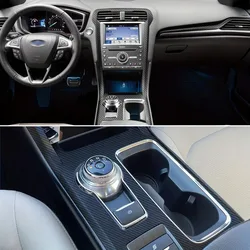 Carbon Fiber Protective Film For Ford Fusion 2016-2020 Interior Stickers Center Console Gear Dashboard Air Door Handle Film