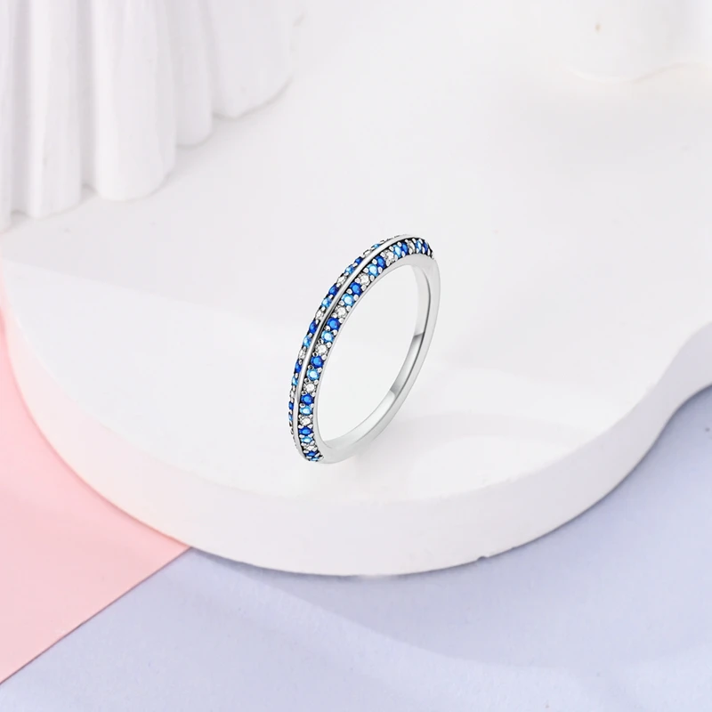 100% 925 Sterling Silver Dopamine Bow Heart Shaped Vintage Anniversary Couple Wedding Ring DIY Jewelry Making Gift for Women