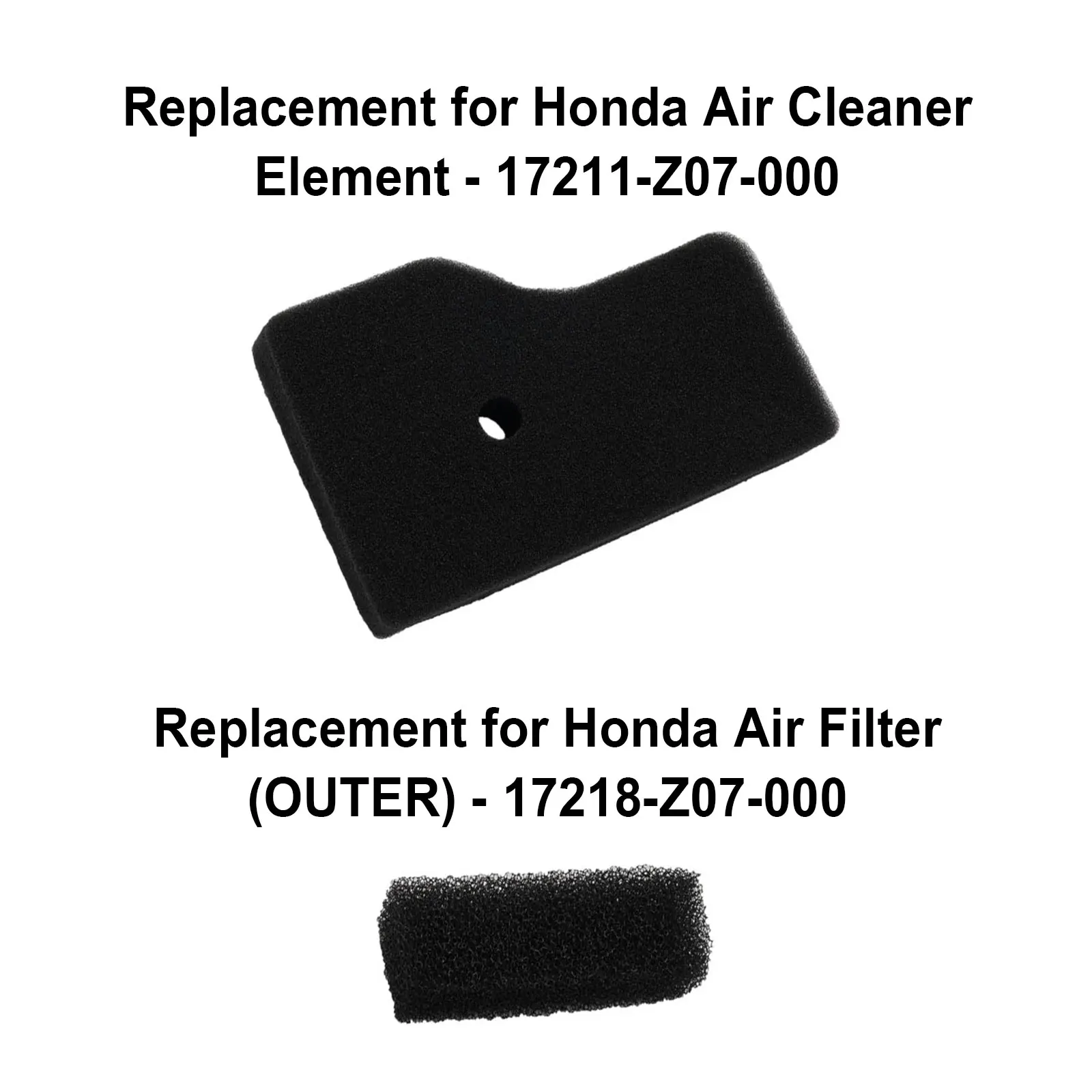 Air Filters EU2000IK1 AN1 EU2000IT1 A1 17218-Z07-000 EU2000IK1 AC2 EU2000IK1 A5 EU2000IK1 A6 EU2000IK1 AC EU2000IK1 AC1