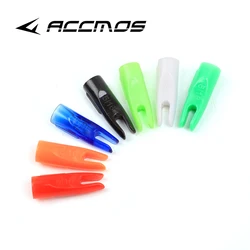 Tiro com arco Nocks para caça, Arrow Nock, Acessórios do eixo, OD 8mm, 5/16, 50PCs, 100PCs