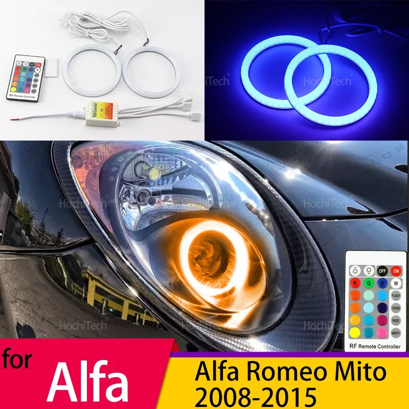 for Alfa Romeo Mito 2008 2009 2010 2012 2013 2014 2015 Multi-Color Car Daytime Running Lights & RF Controller