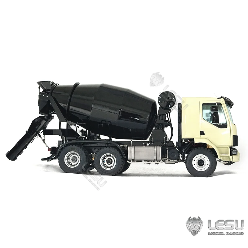 In Stock LESU 1/14 Metal RC Mixer Truck KIT Car DIY Model Engineering Vehicle Work Excavator Loader Remoted Outdoor Toy TH20430