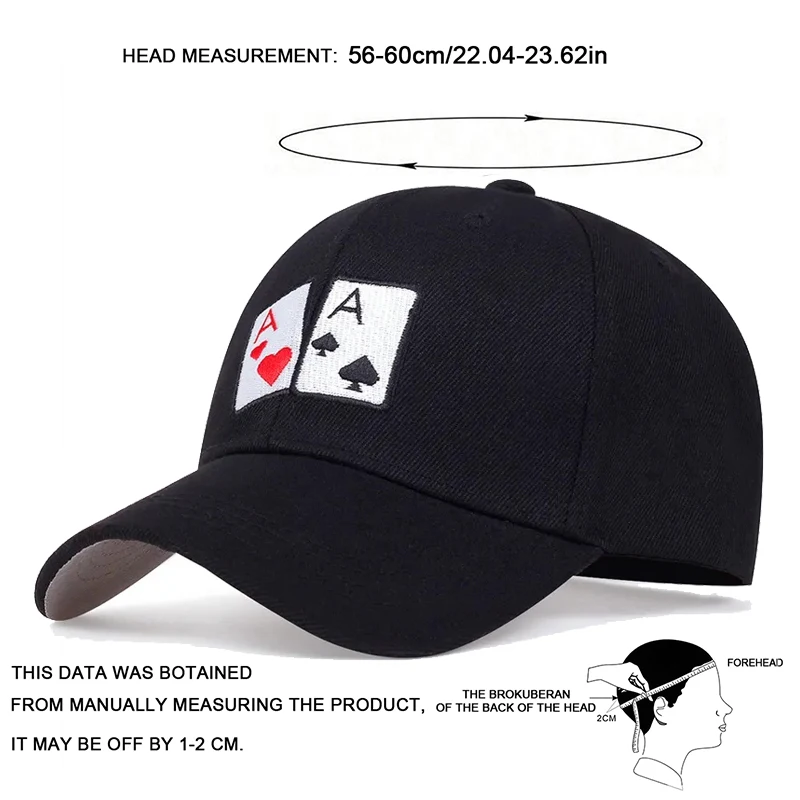 للجنسين بوكر التطريز قبعات البيسبول الربيع والخريف في الهواء الطلق قابل للتعديل قبعات عادية واقية من الشمس قبعة قبعة رياضية