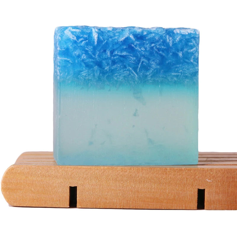 Blue Fragrance Cleansing Bar, 100g Facial Cleansing Soap Rich and Delicate Foam, Moisturizing Bar Cleanser for Men and Women