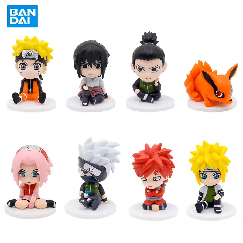 

8Pcs/Set Anime Naruto Shippuden Hinata Sasuke Itachi Kakashi Gaara Figure Toys Q Version PVC Figurine Model Dolls Gifts