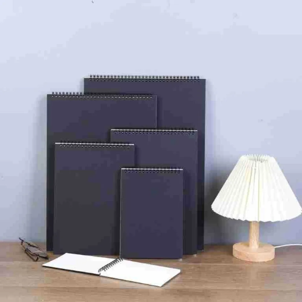 Waterproof Up Turning Loose-Leaf Sketchbook A4 A5 A6 8K 16K Taking Notes Memo Notepad Journal Diary Hand Ledger Workbook