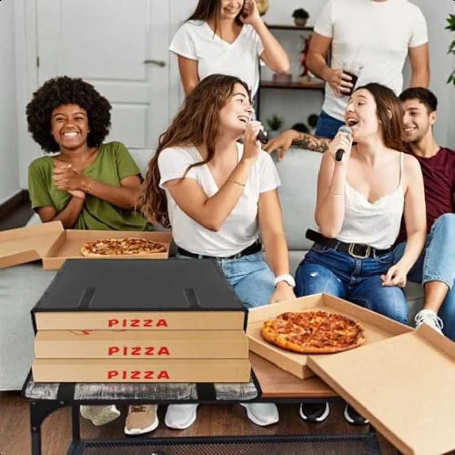 Torby termiczne na pizzę, izolowane torby do przechowywania pizzy na dostawy, wielokrotnego użytku, 20x20x6 cali, torby termiczne na pizzę do przenoszenia gorącej pizzy, opakowanie do dostarczania jedzenia.