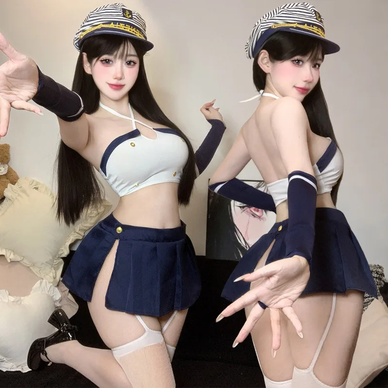 السيدات جنسي الملابس الداخلية مغر الرغبة النقية نمط الكلية فتاة حار بحار موحدة JK موحدة عاطفي لا خلع مجموعة