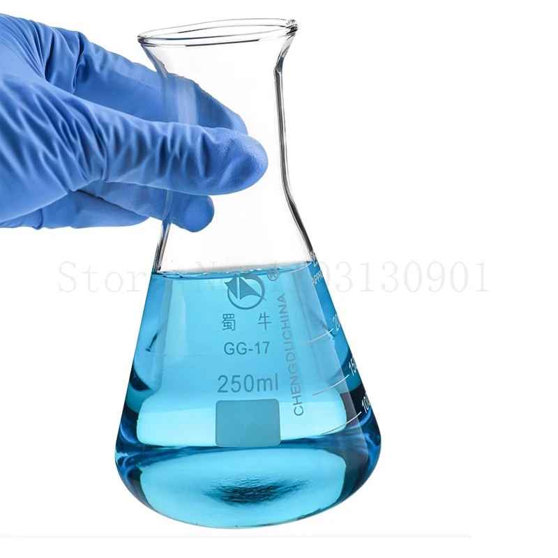 1piece 50ml-1000ml Borosilicate Glass Conical Erlenmeyer Flask for Lab Chemical Equipment