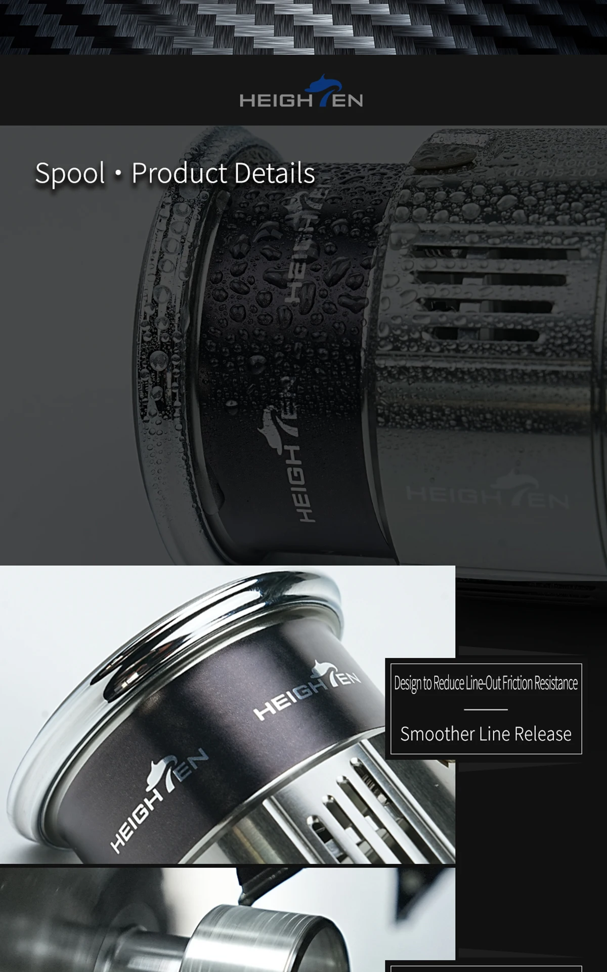 HEIGHTEN Ersatz Flach Spool Für 18/19 STELLA / 20 TWIN POWER / 19 VANQUISH / 19 STRADIC / 20 VANFORD 2500-3000 serie – Detail 3