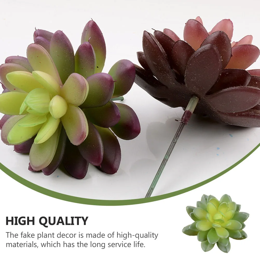 

5Pcs Artificial Succulent Plant Decor Set Realistic Fake Succulent Plant Decorations for Home DIY Photography Craft Supplies