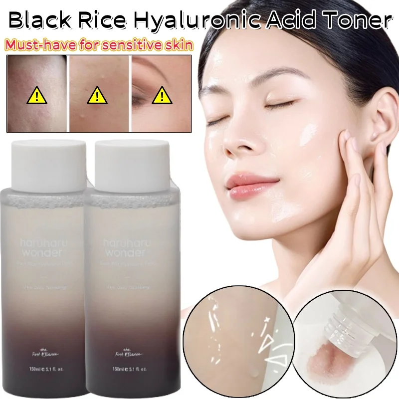 

Black Rice Hyaluronic Acid Toner 150ml Sensitive Skin Essential Non-Fragrant Facial Moisturizing Soothes Skin Repair Redness