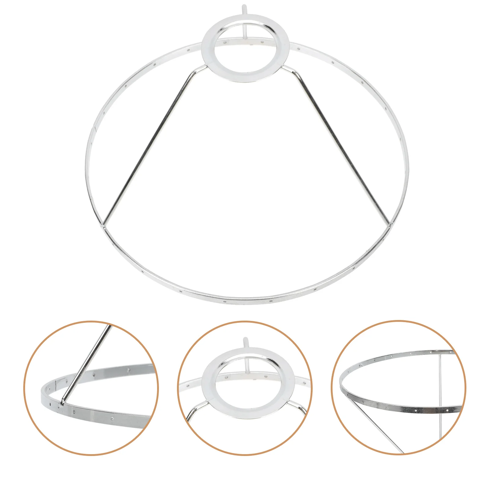 Soporte de pantalla de lámpara, marco de lámpara de hierro resistente DIY para lámparas de techo de mesa, accesorios de lámpara, marco de luz de repuesto, soporte de luz DIY