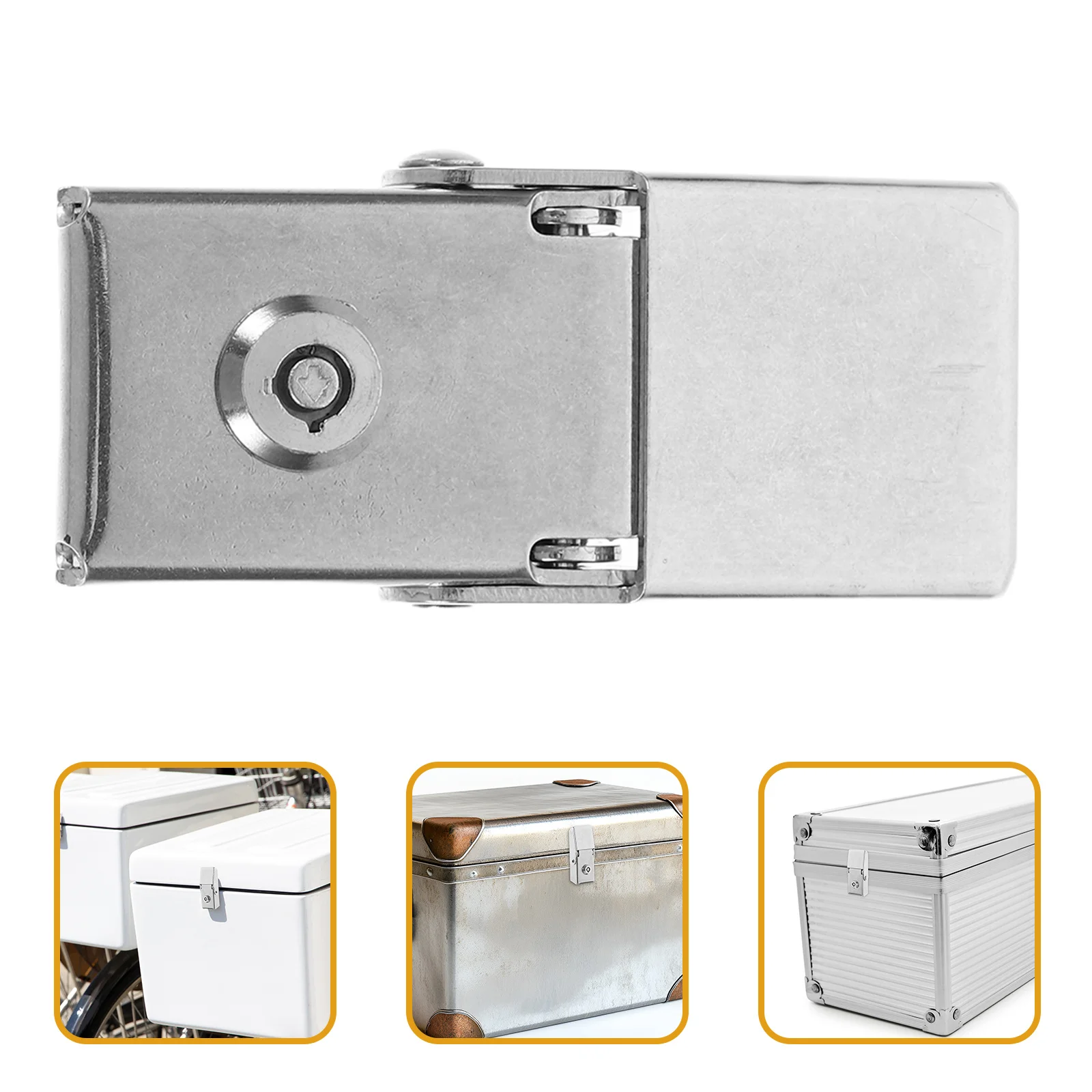 

1 комплект, боковой замок для мотоцикла, сердечник багажника из нержавеющей стали, прочный замок для ящика для инструментов, сменный монтажный набор для электрического скутера