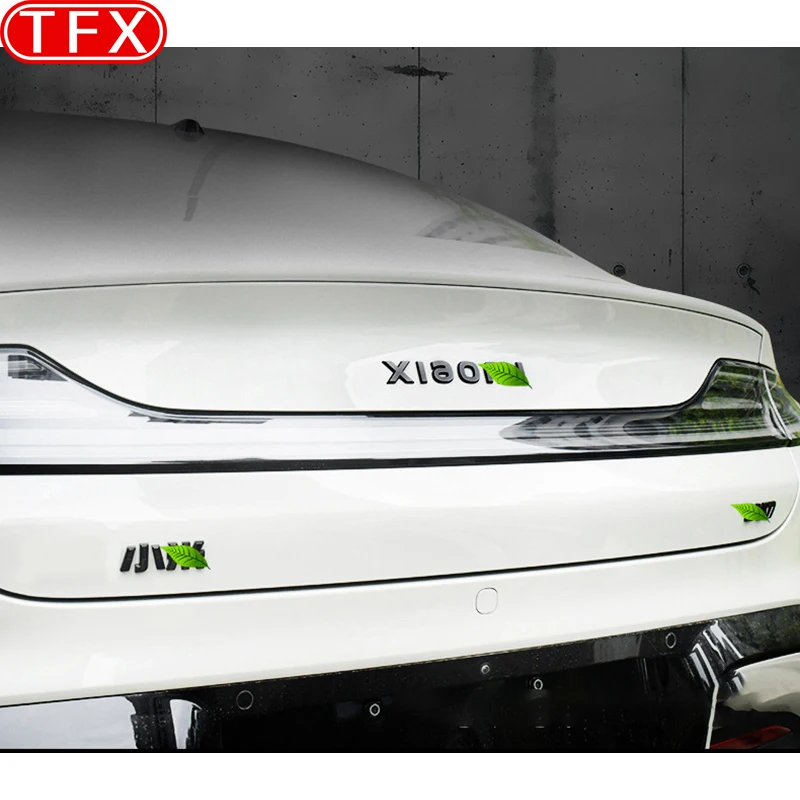 For Xiaomi YU7 2025 2026 Car Styling Emblem & Tail Badge Decals Covering Black Knight Sticker Modification Auto Accessories
