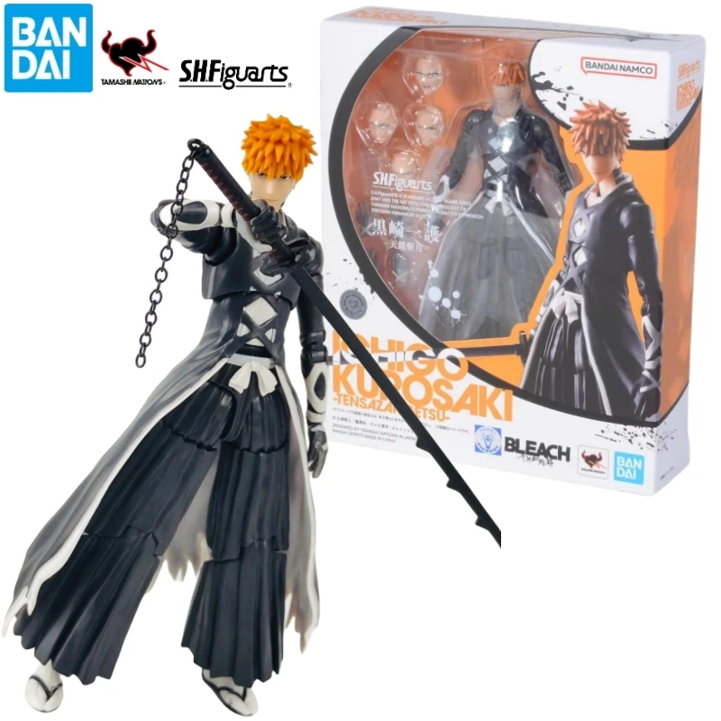 

In Stock Bandai S.h.figuarts Bleach Ichigo Kurosaki Tensa Zangetsu Shf Action Figure Collectible Gifts Toys