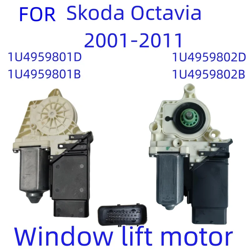 NEW Window Motor for Skoda Octavia Front Left and Front Right Window Lift Control Module 12V 2001-2012 OEM 1U4959801D 1U4959802D